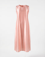 Load image into Gallery viewer, Peach Shiny Crepe Dress