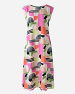 Load image into Gallery viewer, Color Block Rayon Dress