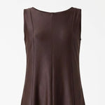 Load image into Gallery viewer, Shiny Brown Crepe Dress