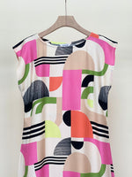 Load image into Gallery viewer, Color Block Rayon Dress