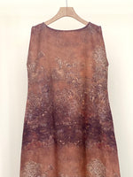 Load image into Gallery viewer, Bronze Bloom Linen Viscose Dress