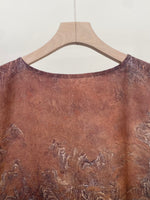 Load image into Gallery viewer, Bronze Bloom Linen Viscose Dress