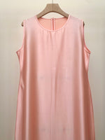 Load image into Gallery viewer, Peach Shiny Crepe Dress