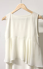 Load image into Gallery viewer, White Chiffon Ruffle Dress
