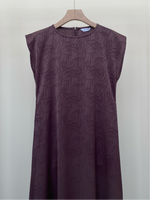 Load image into Gallery viewer, Brown Jacquard dress