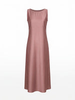 Load image into Gallery viewer, Dusty Rose Shiny Crepe Dress
