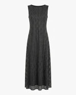 Load image into Gallery viewer, Black Shimmer Stripes Dress