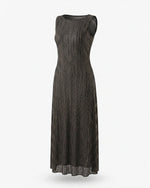 Load image into Gallery viewer, Black Shimmer Stripes Dress