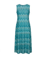Load image into Gallery viewer, Blue Zigzag Dress