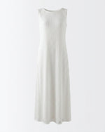 Load image into Gallery viewer, White Shimmer Stripes Dress