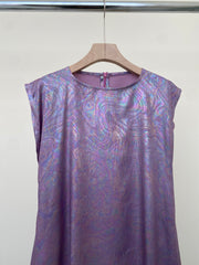 Purple swirl dress