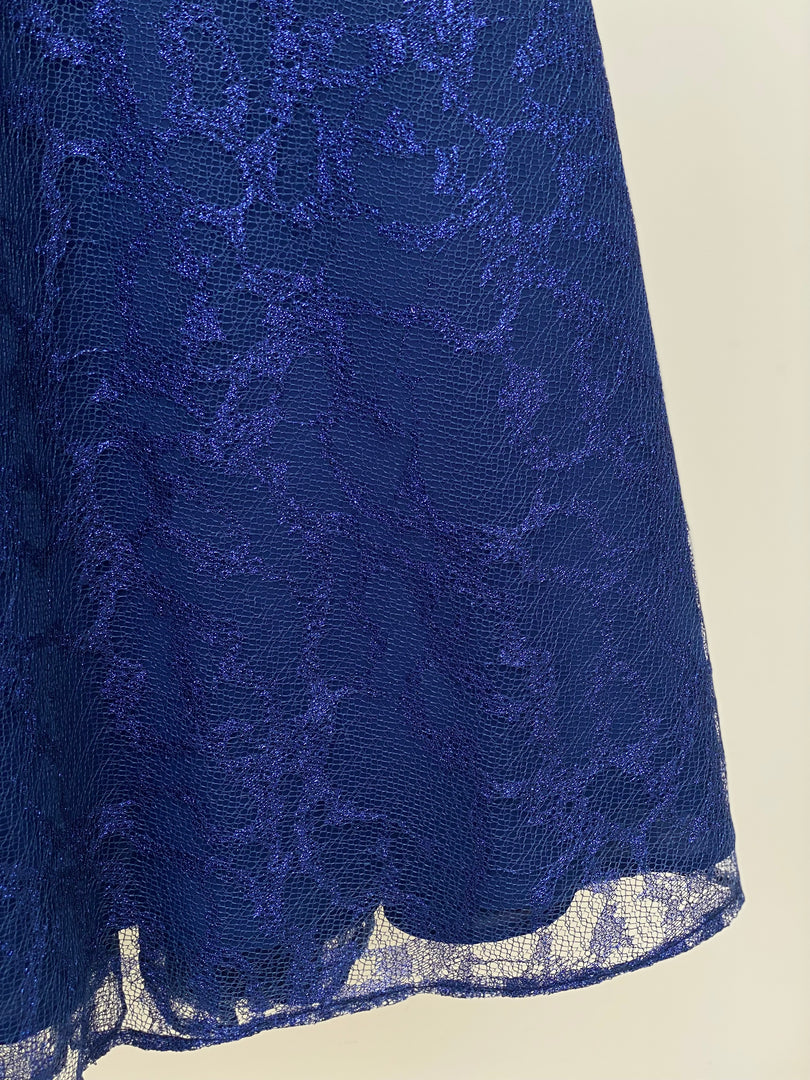 Navy Blue Lace Dress