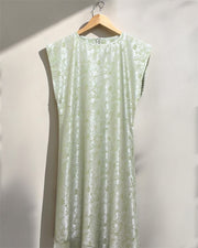 Light Green Curved Seam Dress