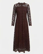 Load image into Gallery viewer, Heavy Brown floral lace