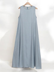 Grey Crepe Dress