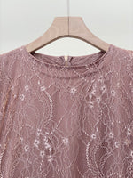 Load image into Gallery viewer, Brown Floral Lace Dress

