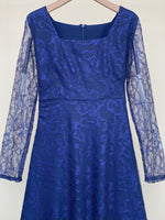 Load image into Gallery viewer, Navy Blue Lace Dress
