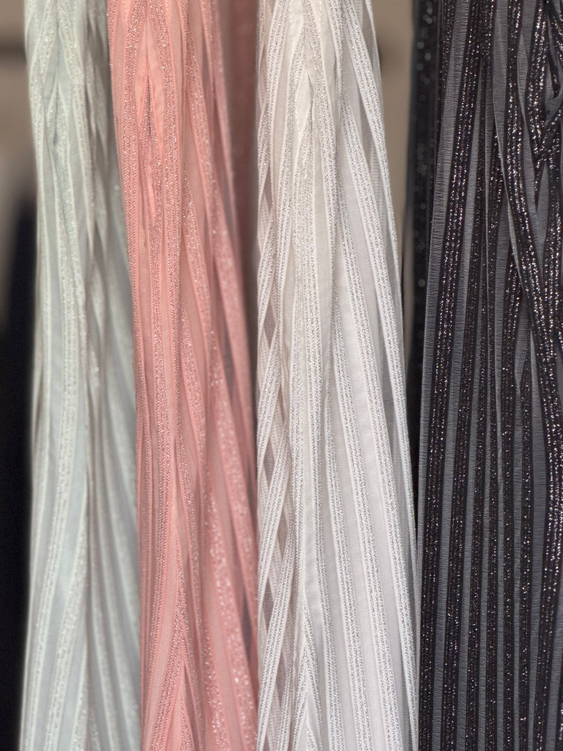 Pink Shimmer Stripes Dress