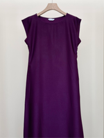 Load image into Gallery viewer, Dark Purple Crepe Dress
