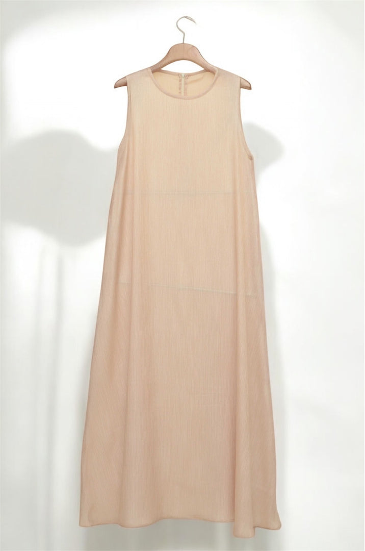 Beige Crepe Dress
