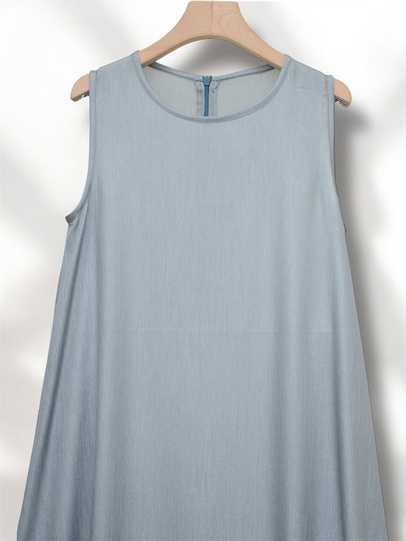 Grey Crepe Dress