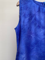 Load image into Gallery viewer, Blue Tie-Dye Crepe Dress
