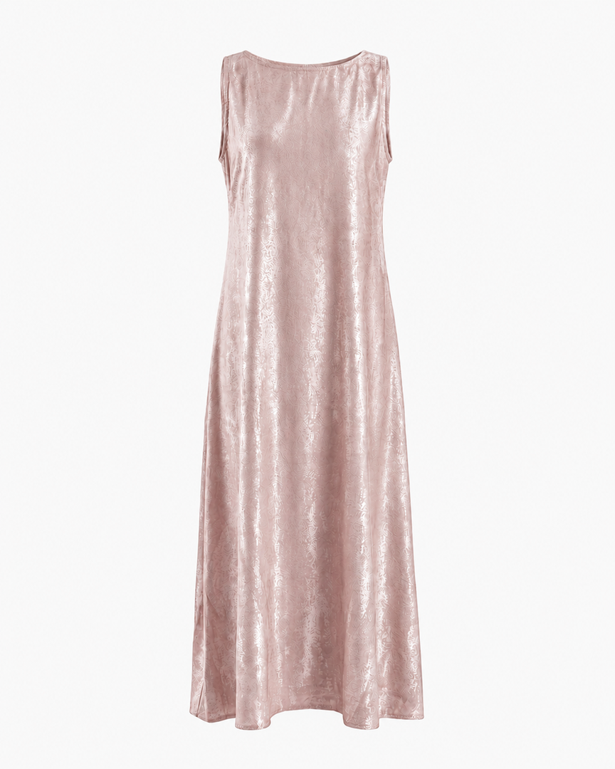 Pink Shimmer crepe dress