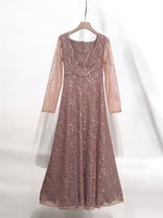 Load image into Gallery viewer, Brown Floral Lace Dress
