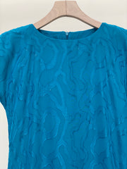 Turquoise Organza Dress for Women