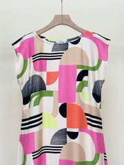 Color Block Rayon Dress