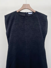 Black Jacquard Dress