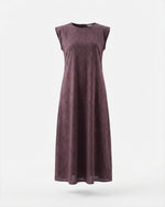 Load image into Gallery viewer, Brown Jacquard dress
