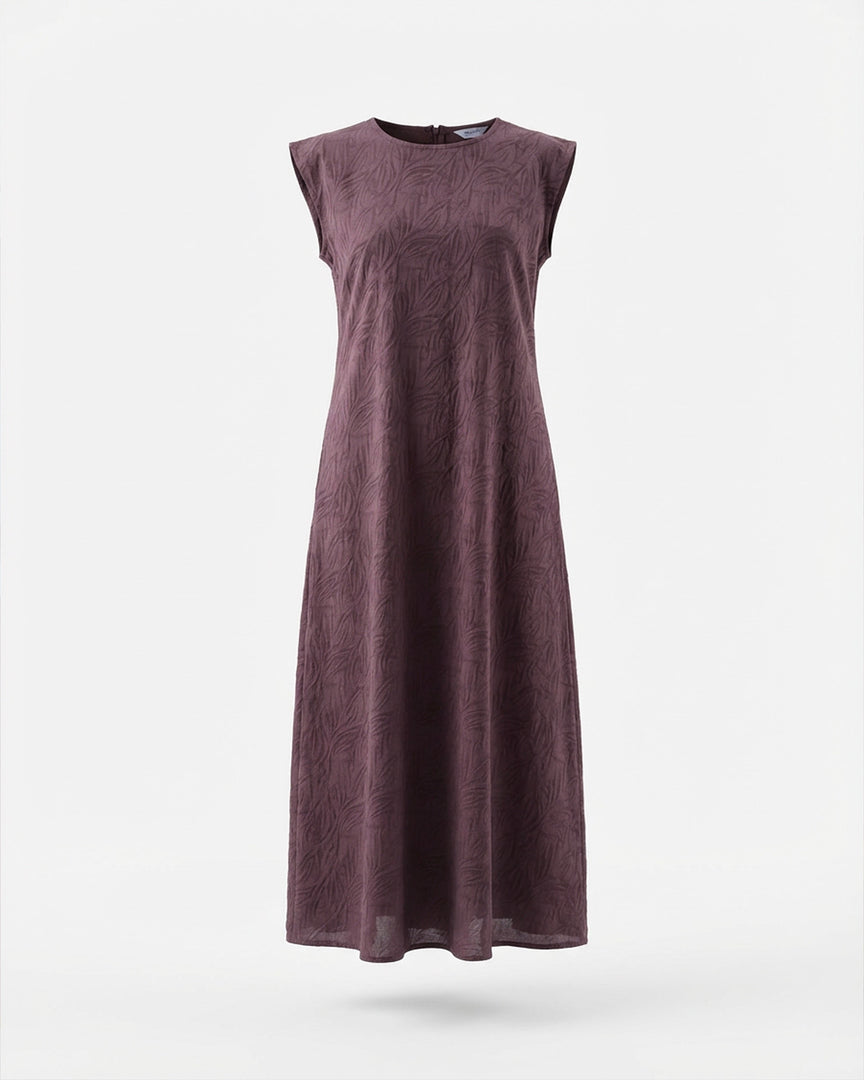 Brown Jacquard dress