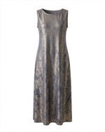 Load image into Gallery viewer, Blue shimmer Crepe Dress