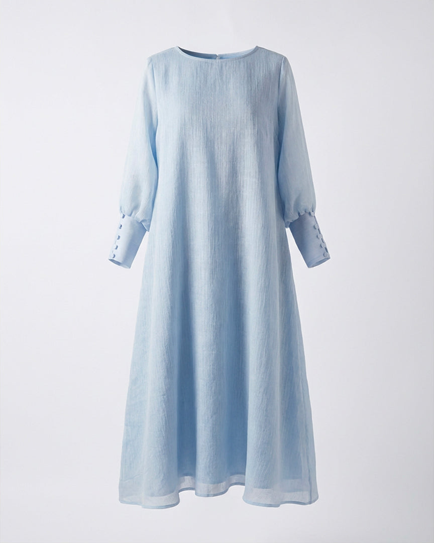 Light Blue Chiffon Dress
