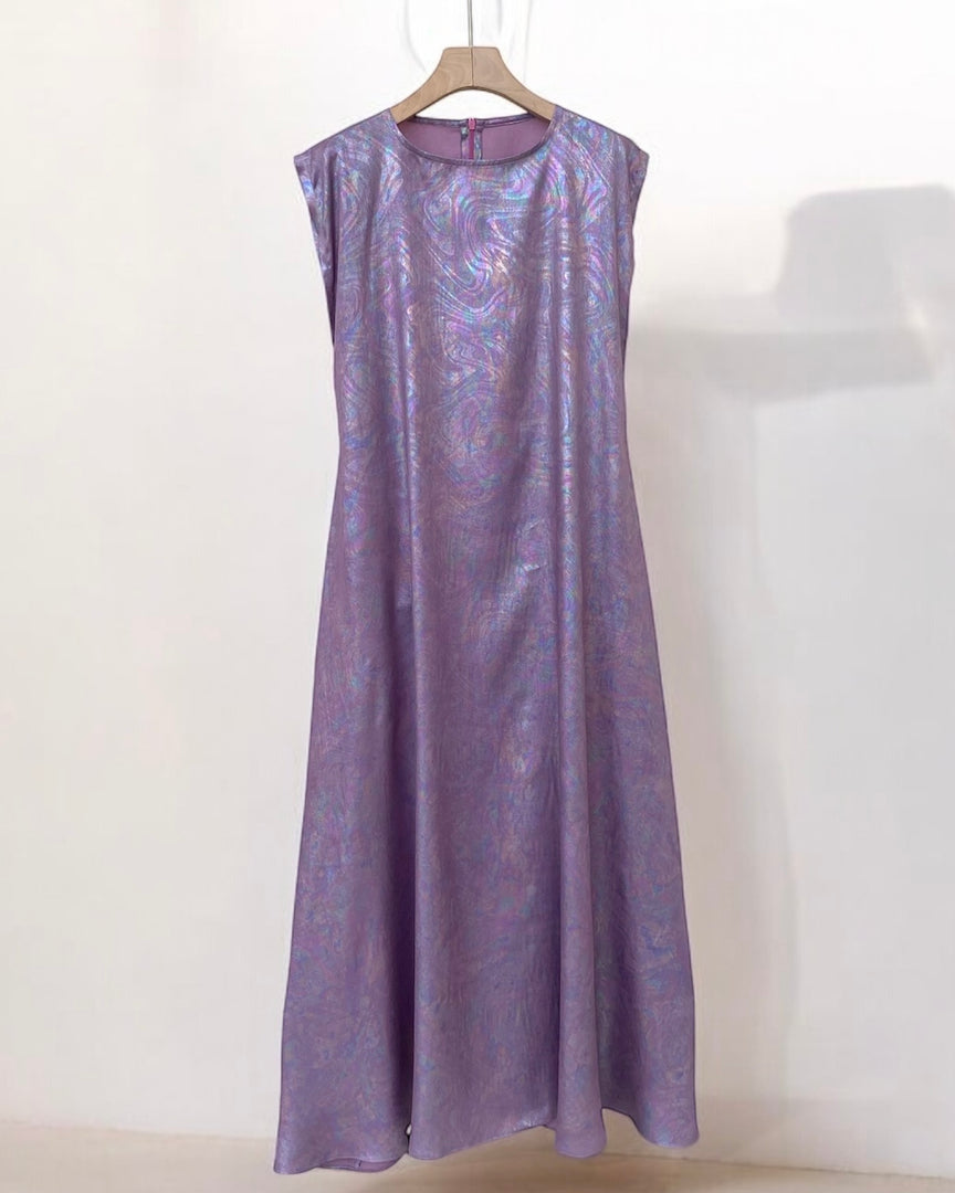 Purple swirl dress