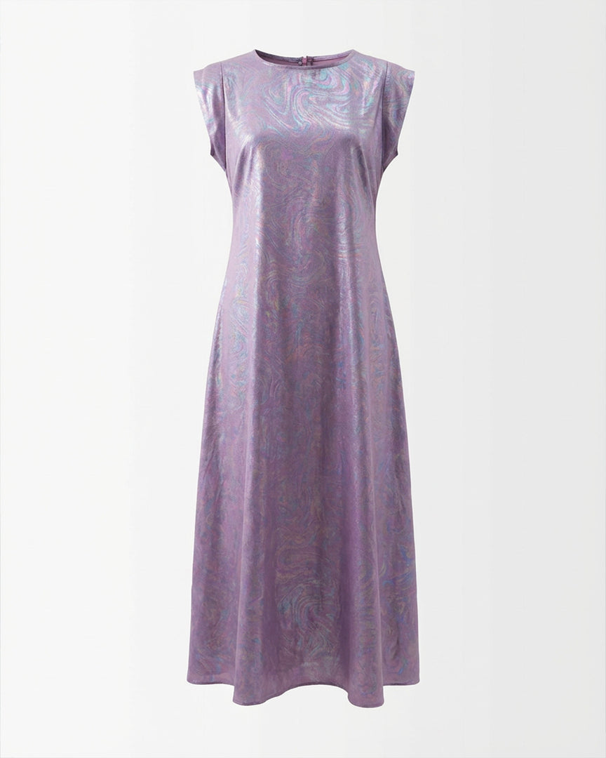 Purple swirl dress