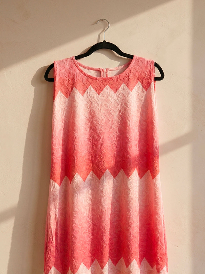 Pink Zigzag Dress
