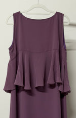 Load image into Gallery viewer, Purple Chiffon Ruffle Dress