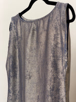 Load image into Gallery viewer, Blue shimmer Crepe Dress