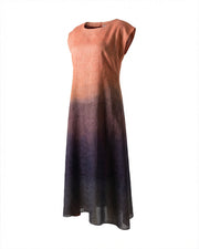 Orange Double Chiffon Dress without lining