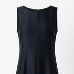 Load image into Gallery viewer, Shiny Black Crepe Dress