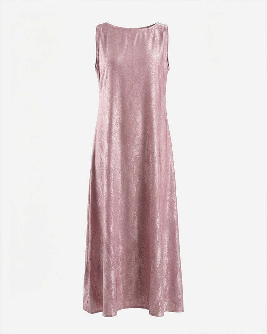 Pink shimmer Crepe Dress