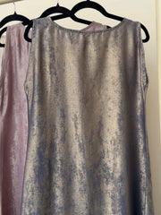 Blue shimmer Crepe Dress