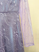 Load image into Gallery viewer, Purple Floral Lace Dress
