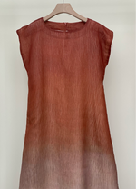 Load image into Gallery viewer, Brown and beige Double Chiffon Dress
