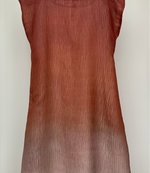 Load image into Gallery viewer, Brown and beige Double Chiffon Dress / without lining