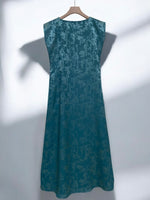 Load image into Gallery viewer, Green Viscose Dress
