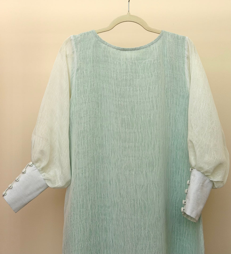 Pastel Green Chiffon Dress