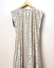 Light Taupe Curved Seam Dress